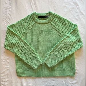Vero Moda Nordstrom Womens’a Light Green Knit Crew Neck Sweater